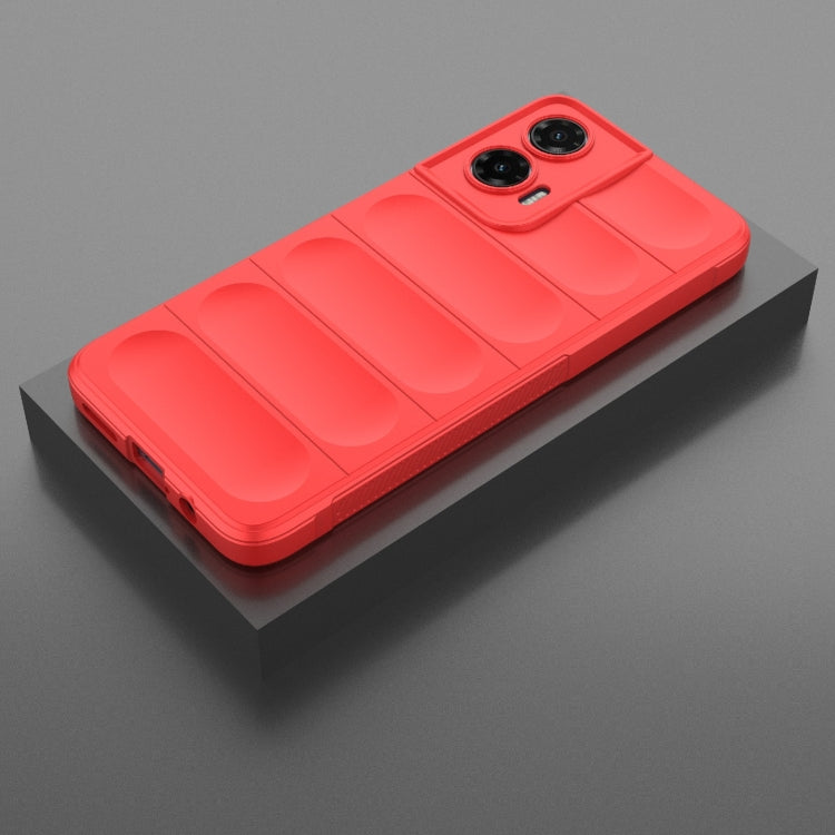 For Motorola Moto G35 5G Global Magic Shield TPU + Flannel Phone Case(Red) - free shipping - PMC TechLife - Order now!