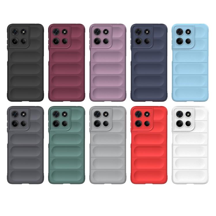 For Motorola Moto G15 4G Global Magic Shield TPU + Flannel Phone Case(Black) - free shipping - PMC TechLife - Order now!