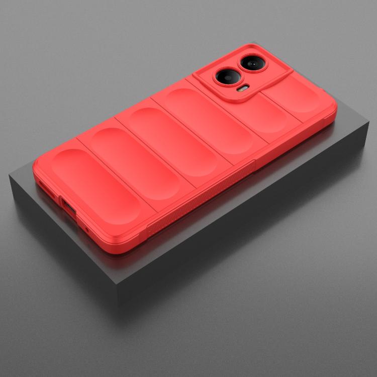 For Motorola Moto G24 4G Global Magic Shield TPU + Flannel Phone Case(Red) - free shipping - PMC TechLife - Order now!