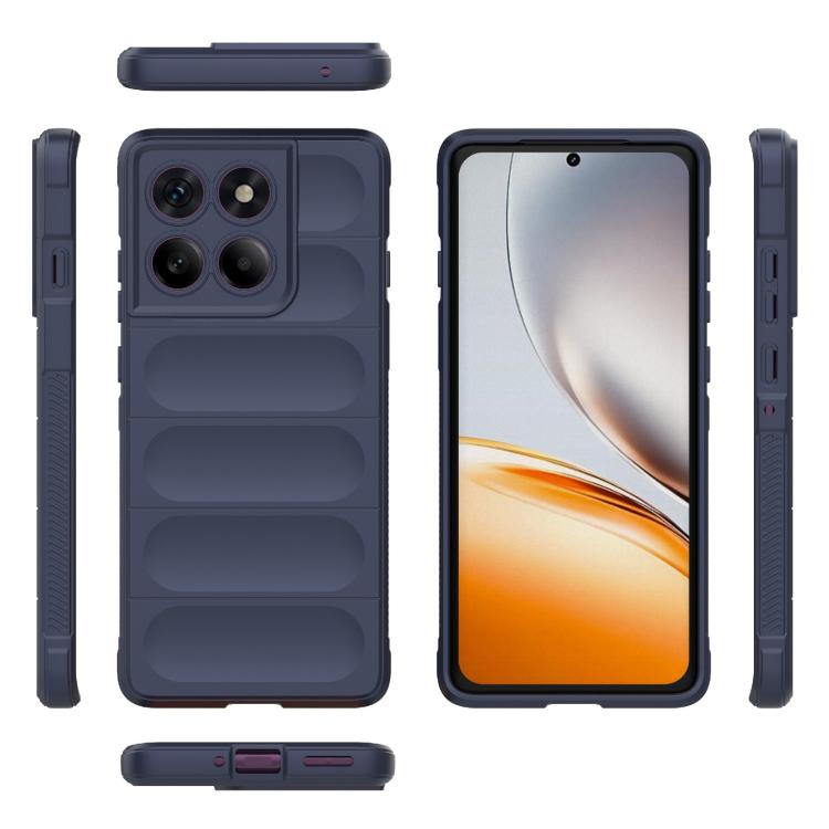 For Motorola Edge 60 Pro 5G Magic Shield TPU + Flannel Phone Case(Dark Blue) - free shipping - PMC TechLife - Order now!