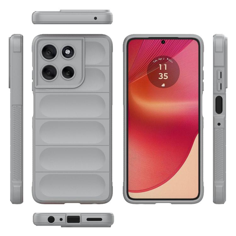 For Motorola Moto G56 5G Magic Shield TPU + Flannel Phone Case(Grey) - free shipping - PMC TechLife - Order now!