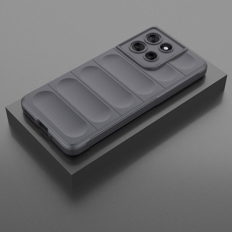 For Motorola Moto G86 5G Magic Shield TPU + Flannel Phone Case(Dark Grey) - free shipping - PMC TechLife - Order now!