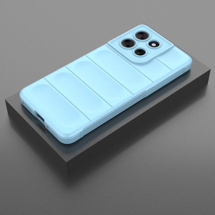 For Motorola Moto G86 5G Magic Shield TPU + Flannel Phone Case(Light Blue) - free shipping - PMC TechLife - Order now!