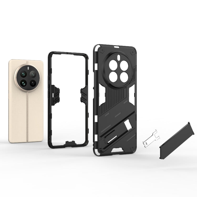 For Realme 12 Pro 5G Global Punk Armor 2 in 1 PC + TPU Phone Case with Holder(White) - Realme Cases by PMC TechLife | Online Shopping South Africa | PMC TechLife | Buy Now Pay Later Mobicred