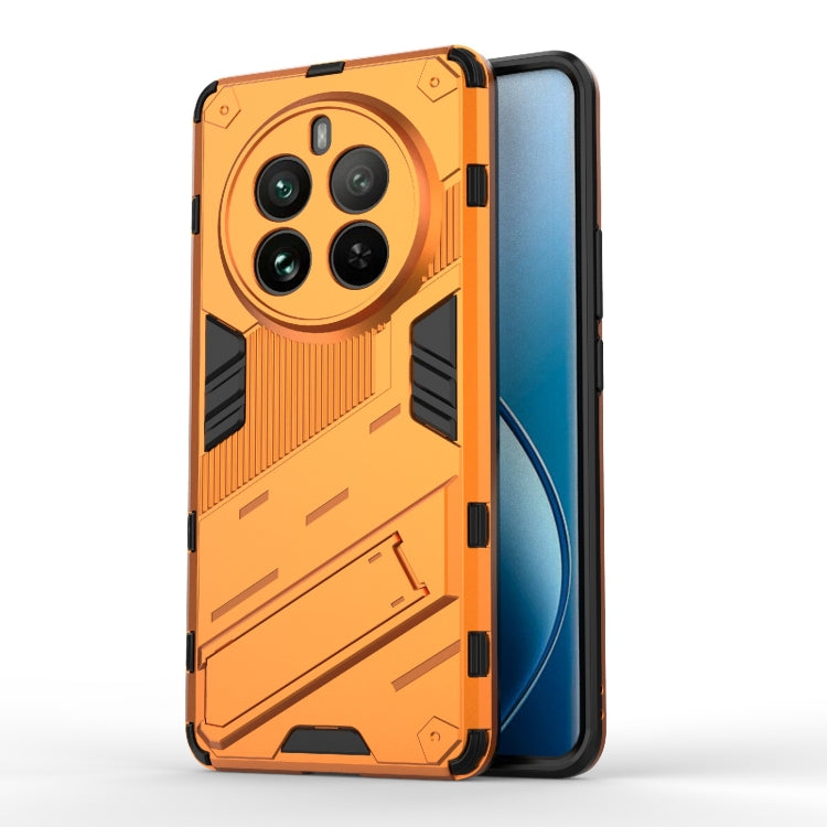 For Realme 12 Pro 5G Global Punk Armor 2 in 1 PC + TPU Phone Case with Holder(Orange) - Realme Cases by PMC Jewellery | Online Shopping South Africa | PMC Jewellery | Buy Now Pay Later Mobicred