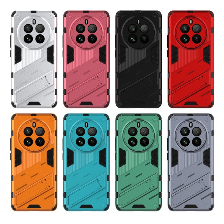For Realme 12 Pro 5G Global Punk Armor 2 in 1 PC + TPU Phone Case with Holder(Orange) - Realme Cases by PMC TechLife | Online Shopping South Africa | PMC TechLife | Buy Now Pay Later Mobicred
