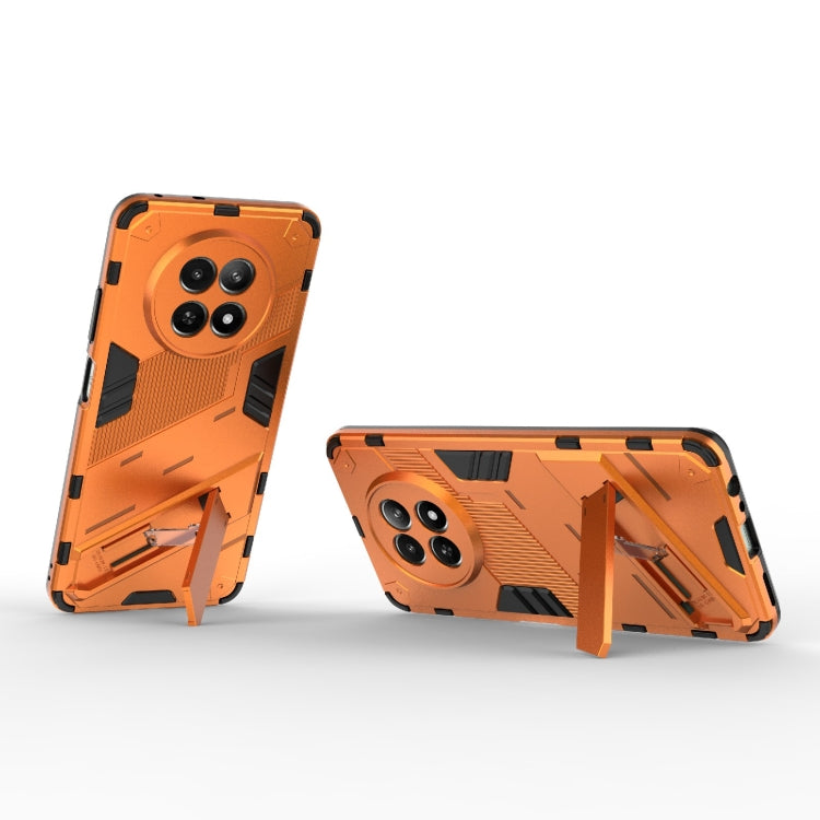 For Realme 12 5G Global Punk Armor 2 in 1 PC + TPU Phone Case with Holder(Orange) - Realme Cases by PMC Jewellery | Online Shopping South Africa | PMC Jewellery | Buy Now Pay Later Mobicred