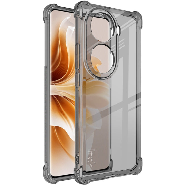 For OPPO Reno11 Pro 5G Global imak Shockproof Airbag TPU Phone Case(Transparent Black) - OPPO Cases by imak | Online Shopping South Africa | PMC Jewellery | Buy Now Pay Later Mobicred