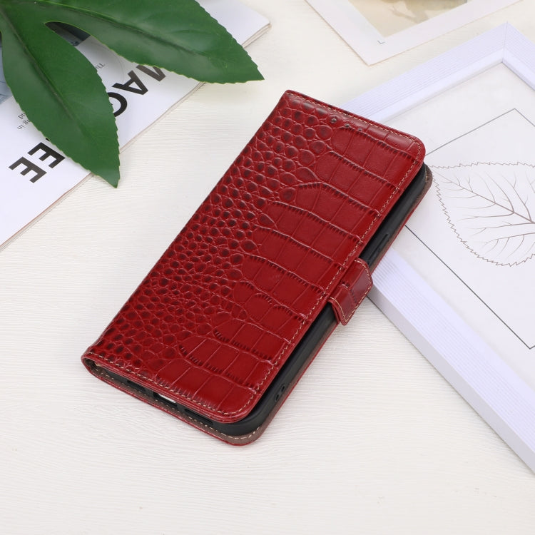 For OnePlus Nord CE4 5G Global Crocodile Top Layer Cowhide Leather Phone Case(Red) - OnePlus Cases by PMC TechLife | Online Shopping South Africa | PMC TechLife | Buy Now Pay Later Mobicred
