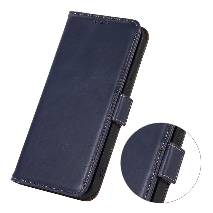 For OnePlus Nord CE4 Lite Magnetic Crazy Horse Texture Genuine Leather RFID Phone Case(Blue) - Nord CE4 Lite Cases by PMC TechLife | Online Shopping South Africa | PMC TechLife | Buy Now Pay Later Mobicred