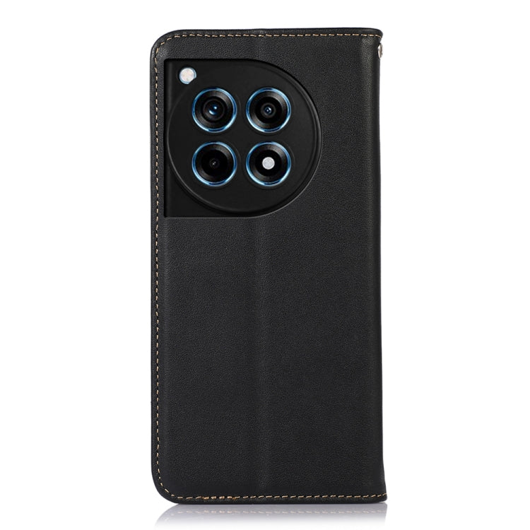 For OnePlus Ace 3 / 12R KHAZNEH Nappa Top Layer Cowhide Leather Phone Case(Black) - OnePlus Cases by PMC TechLife | Online Shopping South Africa | PMC TechLife | Buy Now Pay Later Mobicred