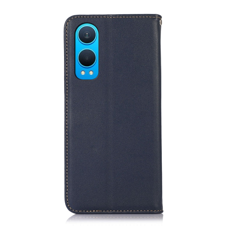 For OnePlus Nord CE4 Lite KHAZNEH Nappa Top Layer Cowhide Leather Phone Case(Blue) - Nord CE4 Lite Cases by PMC TechLife | Online Shopping South Africa | PMC TechLife | Buy Now Pay Later Mobicred