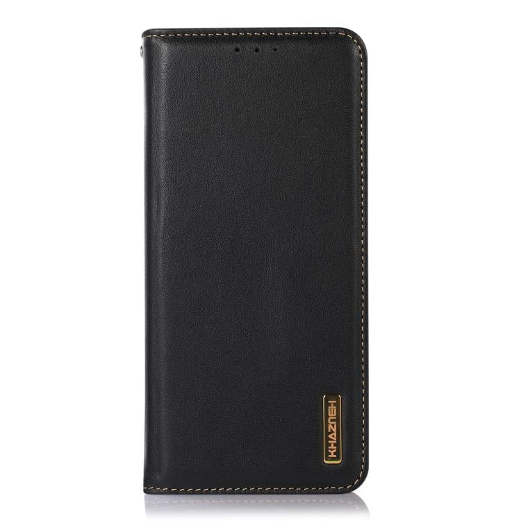 For OnePlus Ace 5 Pro / Ace 5 / 13R KHAZNEH Nappa Top Layer Cowhide Leather Phone Case(Black) - OnePlus Cases by PMC TechLife | Online Shopping South Africa | PMC TechLife | Buy Now Pay Later Mobicred