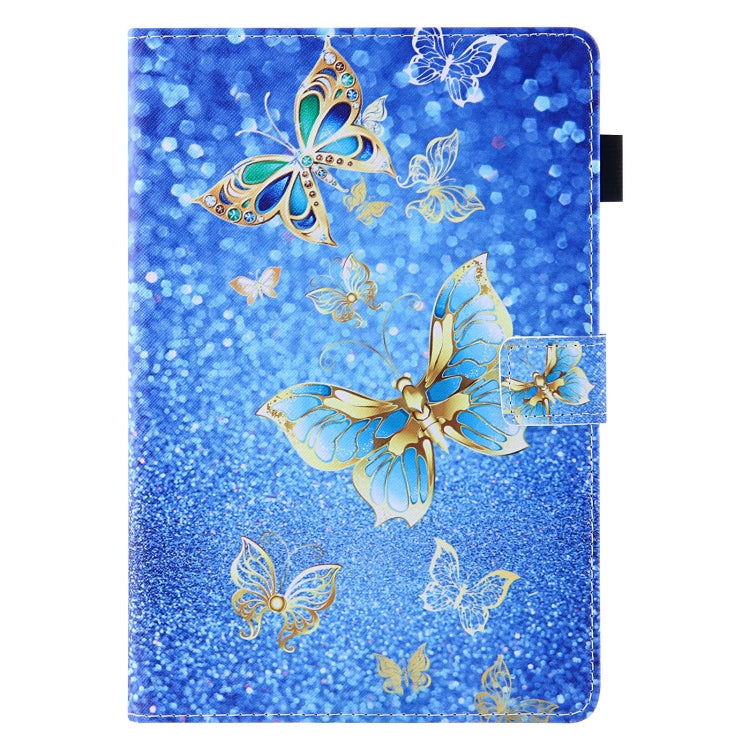 For Amazon Fire Max 11 2023 Colored Drawing Smart Leather Tablet Case(Golden Butterfly) - free shipping - PMC TechLife - Order now!