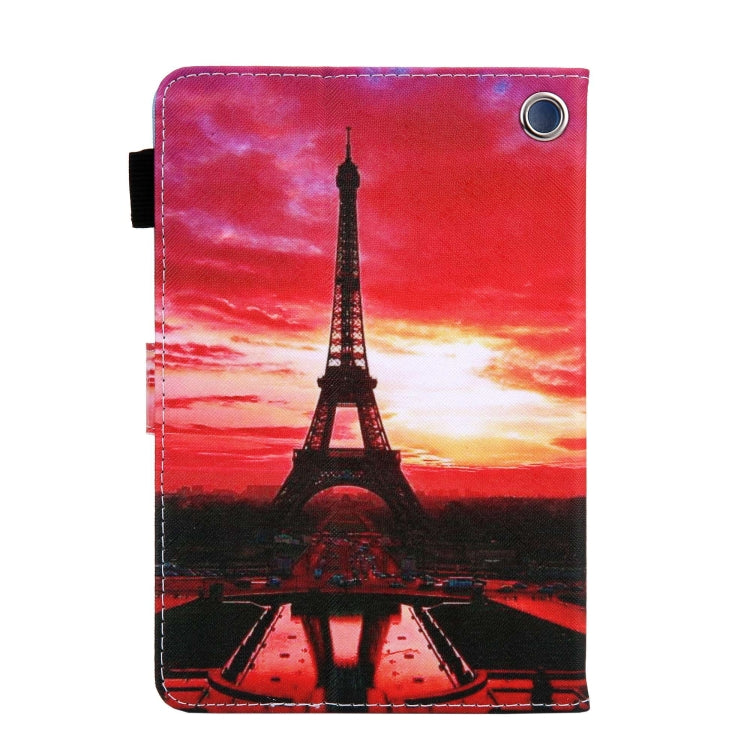 For Amazon Fire Max 11 2023 Colored Drawing Leather Smart Tablet Case(Evening Tower) - Amazon by PMC TechLife | Online Shopping South Africa | PMC TechLife | Buy Now Pay Later Mobicred