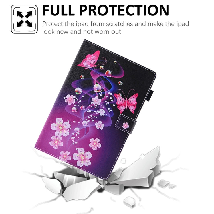 For Amazon Fire Max 11 2023 Colored Drawing Leather Smart Tablet Case(Dual Pink Butterflies) - Amazon by PMC TechLife | Online Shopping South Africa | PMC TechLife | Buy Now Pay Later Mobicred