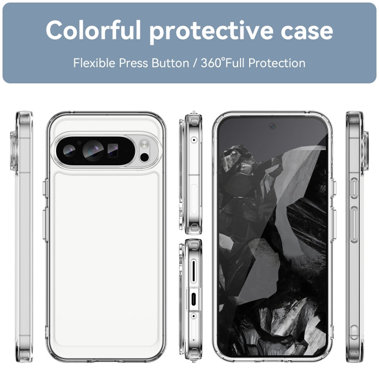 For Google Pixel 9 Pro Candy Series TPU Phone Case(Transparent) - Google Cases by PMC Jewellery | Online Shopping South Africa | PMC Jewellery | Buy Now Pay Later Mobicred