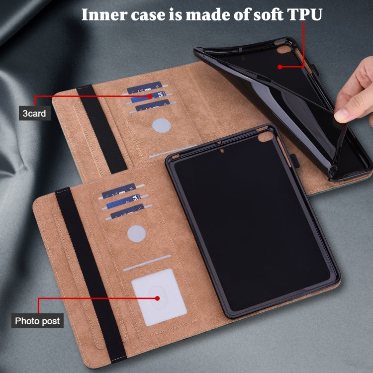 For Amazon Fire Max 11 Embossed Striped Leather Tablet Case(Green) - free shipping - PMC TechLife - Order now!