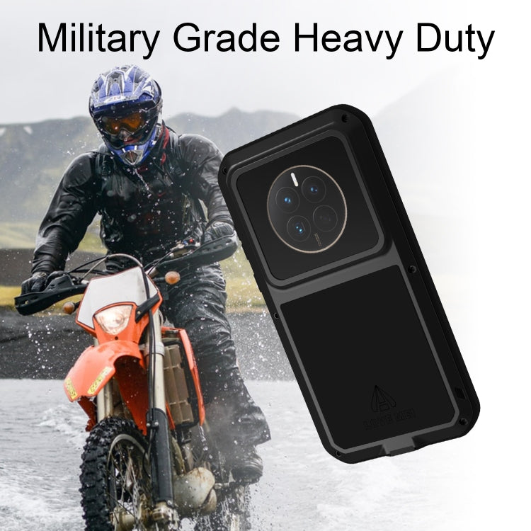 For Huawei Mate 50 LOVE MEI POWERFUL Metal Shockproof Life Waterproof Dustproof Phone Case(Army Green) - Huawei Cases by LOVE MEI | Online Shopping South Africa | PMC Jewellery