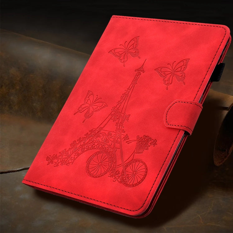 For Amazon Fire Max 11 2023 Embossed Tower Flip Smart Leather Tablet Case(Red) - Amazon by PMC TechLife | Online Shopping South Africa | PMC TechLife | Buy Now Pay Later Mobicred