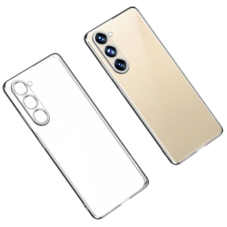 For Samsung Galaxy S23+ 5G SULADA Shockproof Plating TPU Transparent Phone Case(Silver) - Galaxy S23+ 5G Cases by SULADA | Online Shopping South Africa | PMC TechLife | Buy Now Pay Later Mobicred