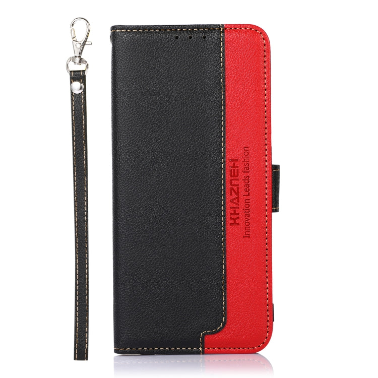 For iPhone 16 Pro Max KHAZNEH Litchi Texture Leather RFID Phone Case(Black) - iPhone 16 Pro Max Cases by PMC TechLife | Online Shopping South Africa | PMC TechLife | Buy Now Pay Later Mobicred