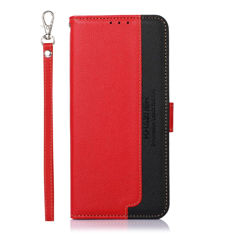 For iPhone 17 Air KHAZNEH Litchi Texture Leather RFID Phone Case(Red) - free shipping - PMc TechLife - Order now!