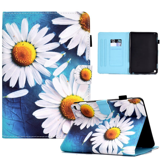 For Amazon Fire Max 11 2023 Colored Drawing Smart Leather Tablet Case(Chrysanthemum) - Amazon by PMC Jewellery | Online Shopping South Africa | PMC Jewellery | Buy Now Pay Later Mobicred