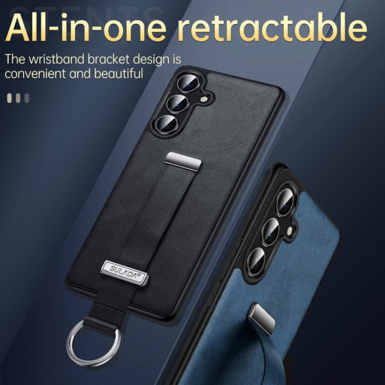 For Samsung Galaxy S23 Ultra 5G SULADA PC Hybrid Leather Texture Skin Feel Shockproof Phone Case(Brown) - Galaxy S23 Ultra 5G Cases by SULADA | Online Shopping South Africa | PMC TechLife | Buy Now Pay Later Mobicred