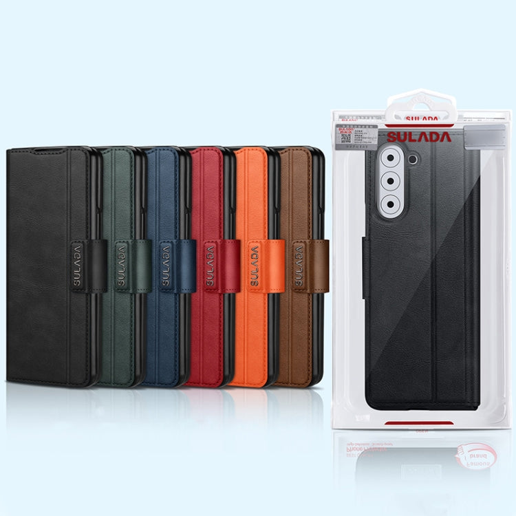 For Honor Magic Vs SULADA All-inclusive Magnetic Snap Flip Leather Phone Case(Black) - free shipping - PMC TechLife - Order now!