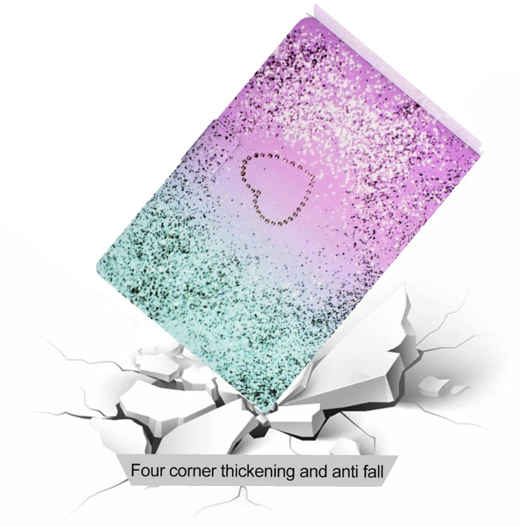 For Amazon Fire Max 11 2023 Colored Drawing Smart Leather Tablet Case(Love Quicksand) - Amazon by PMC TechLife | Online Shopping South Africa | PMC TechLife | Buy Now Pay Later Mobicred