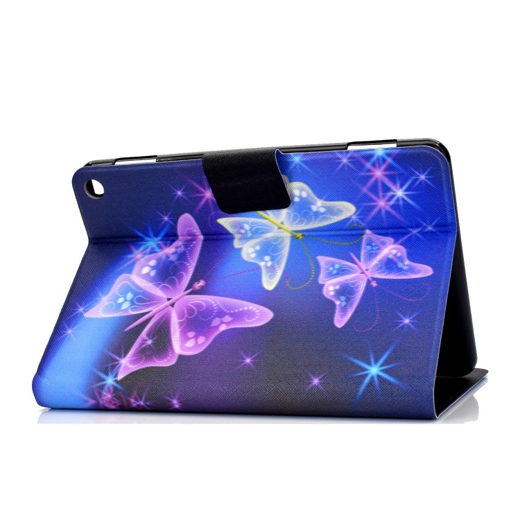For Amazon Fire Max 11 2023 Colored Drawing Smart Leather Tablet Case(Starry Butterflies) - Amazon by PMC TechLife | Online Shopping South Africa | PMC TechLife | Buy Now Pay Later Mobicred