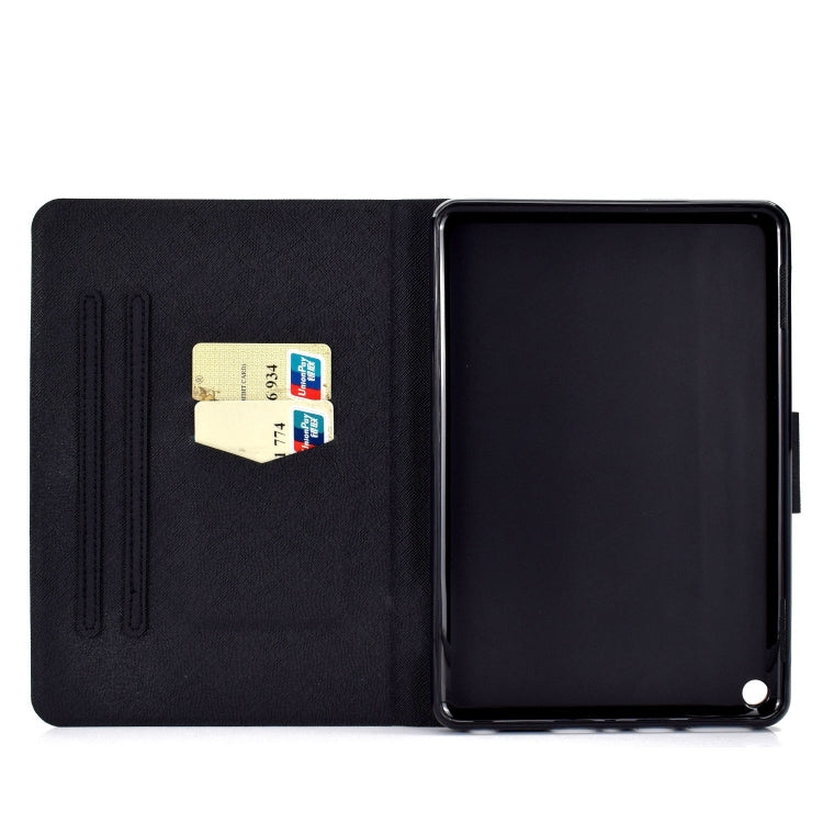 For Amazon Fire Max 11 2023 Colored Drawing Smart Leather Tablet Case(Big Head Bear) - Amazon by PMC TechLife | Online Shopping South Africa | PMC TechLife | Buy Now Pay Later Mobicred