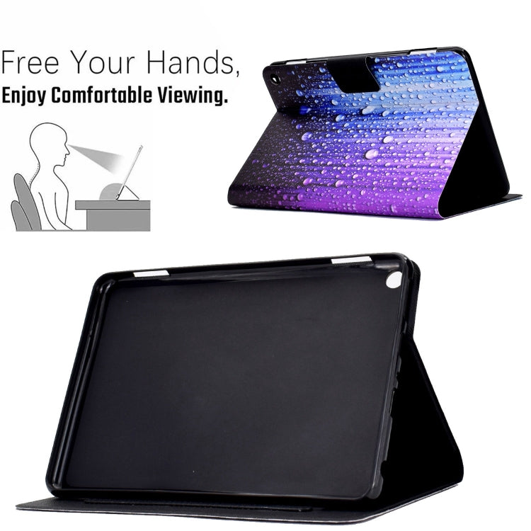 For Amazon Fire Max 11 2023 Colored Drawing Smart Leather Tablet Case(Waterdrop) - Amazon by PMC TechLife | Online Shopping South Africa | PMC TechLife | Buy Now Pay Later Mobicred