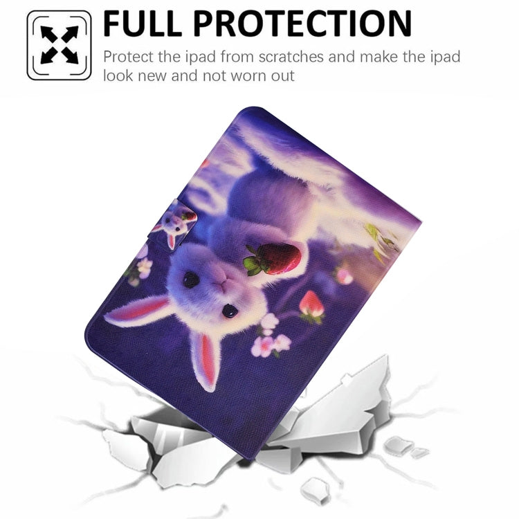 For Amazon Fire Max 11 2023 Colored Drawing Smart Leather Tablet Case(Strawberry Bunny) - free shipping - PMC TechLife - Order now!