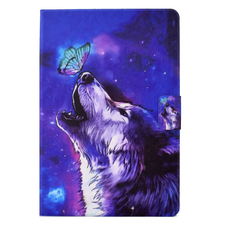For Amazon Fire Max 11 2023 Colored Drawing Smart Leather Tablet Case(Butterfly Wolf) - Amazon by PMC TechLife | Online Shopping South Africa | PMC TechLife | Buy Now Pay Later Mobicred