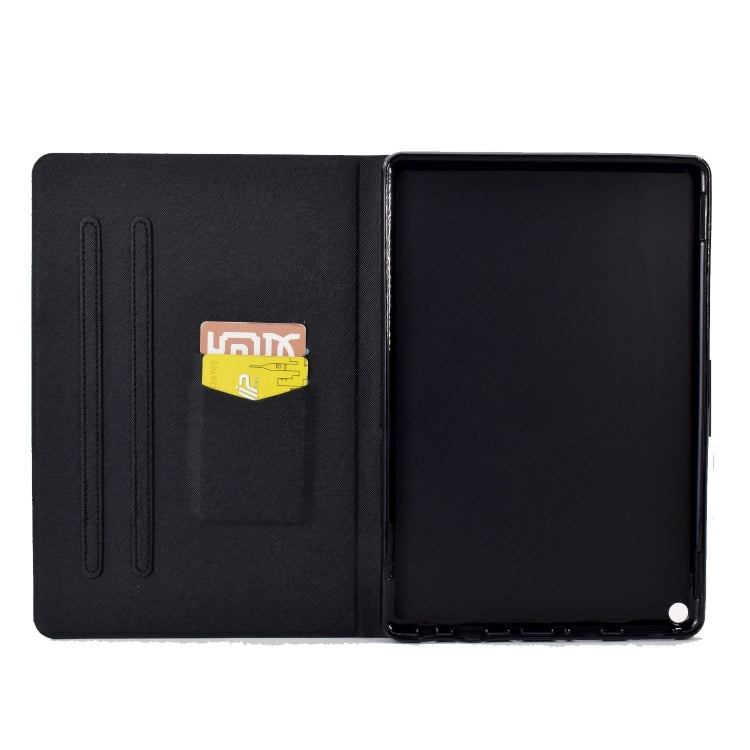 For Amazon Fire Max 11 2023 Colored Drawing Smart Leather Tablet Case(Butterfly Wolf) - Amazon by PMC TechLife | Online Shopping South Africa | PMC TechLife | Buy Now Pay Later Mobicred