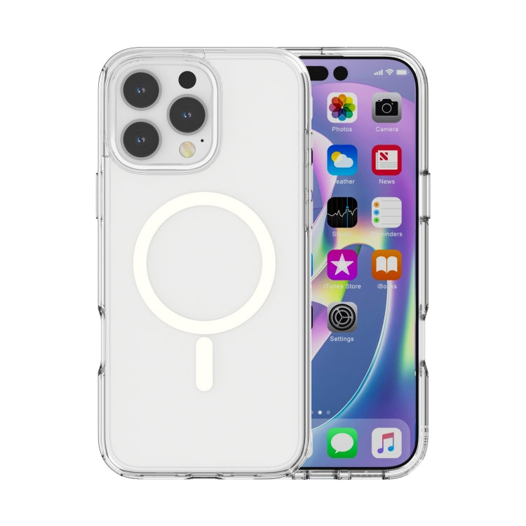 For iPhone 16 Pro Max Terminator Style Transparent MagSafe Magnetic Phone Case(Transparent) - iPhone 16 Pro Max Cases by PMC TechLife | Online Shopping South Africa | PMC TechLife | Buy Now Pay Later Mobicred