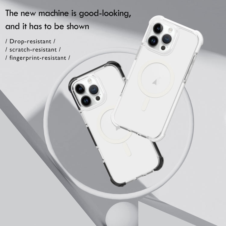 For iPhone 16e Acrylic Magsafe Magnetic Shockproof Phone Case(Pink) - iPhone 16e Cases by PMC TechLife | Online Shopping South Africa | PMC TechLife | Buy Now Pay Later Mobicred