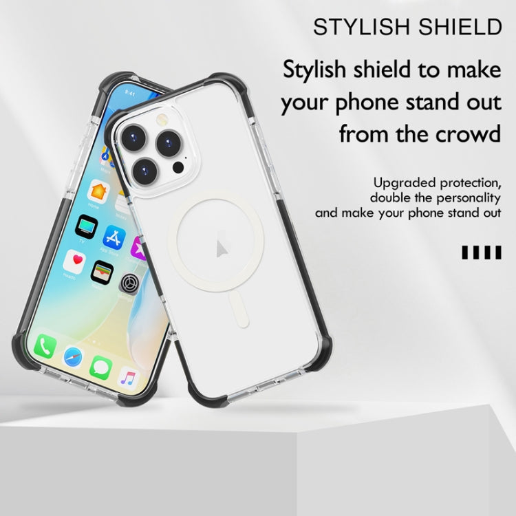 For iPhone 16e Acrylic Magsafe Magnetic Shockproof Phone Case(Orange) - iPhone 16e Cases by PMC TechLife | Online Shopping South Africa | PMC TechLife | Buy Now Pay Later Mobicred