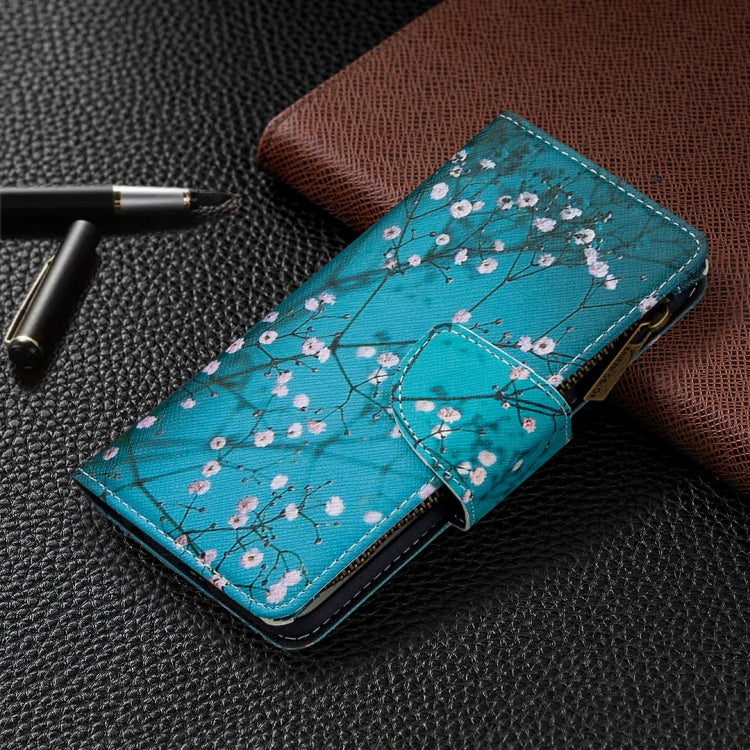For Samsung Galaxy Note 10 Colored Drawing Pattern Zipper Horizontal Flip Leather Case with Holder & Card Slots & Wallet(Plum Blossom) - Galaxy Phone Cases by PMC TechLife | Online Shopping South Africa | PMC TechLife