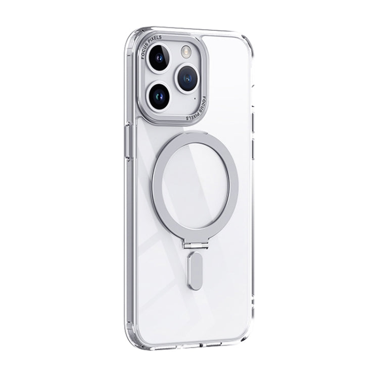 For iPhone 15 Pro Skin Feel MagSafe Shockproof Phone Case with Holder(White) - free shipping - PMC TechLife - Order now!