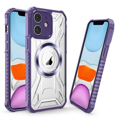 For iPhone 11 CD Texture Magsafe Phone Case(Dark Purple) - iPhone 11 Cases by PMC Jewellery | Online Shopping South Africa | PMC Jewellery