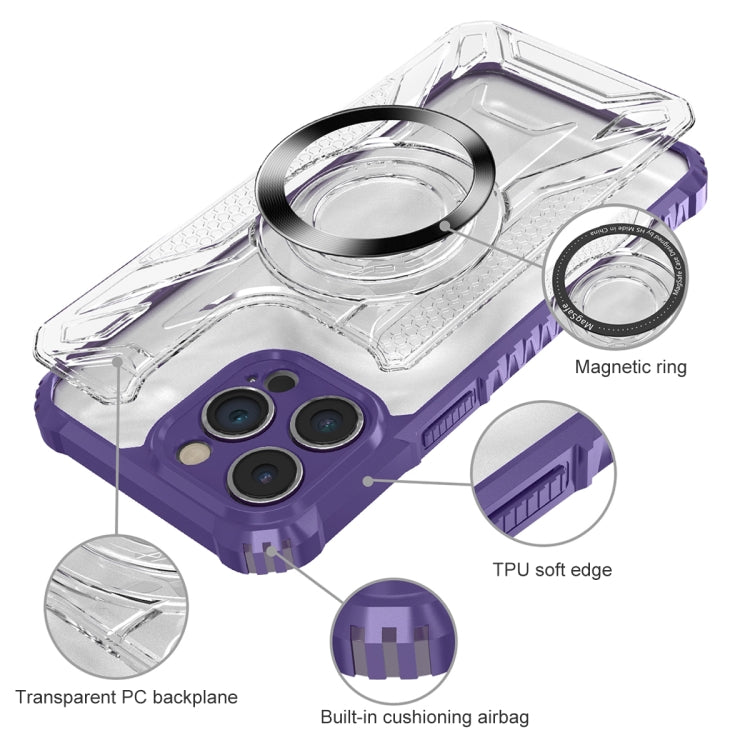 For iPhone 12 CD Texture Magsafe Phone Case(Sapphire) - iPhone 12 / 12 Pro Cases by PMC TechLife | Online Shopping South Africa | PMC TechLife