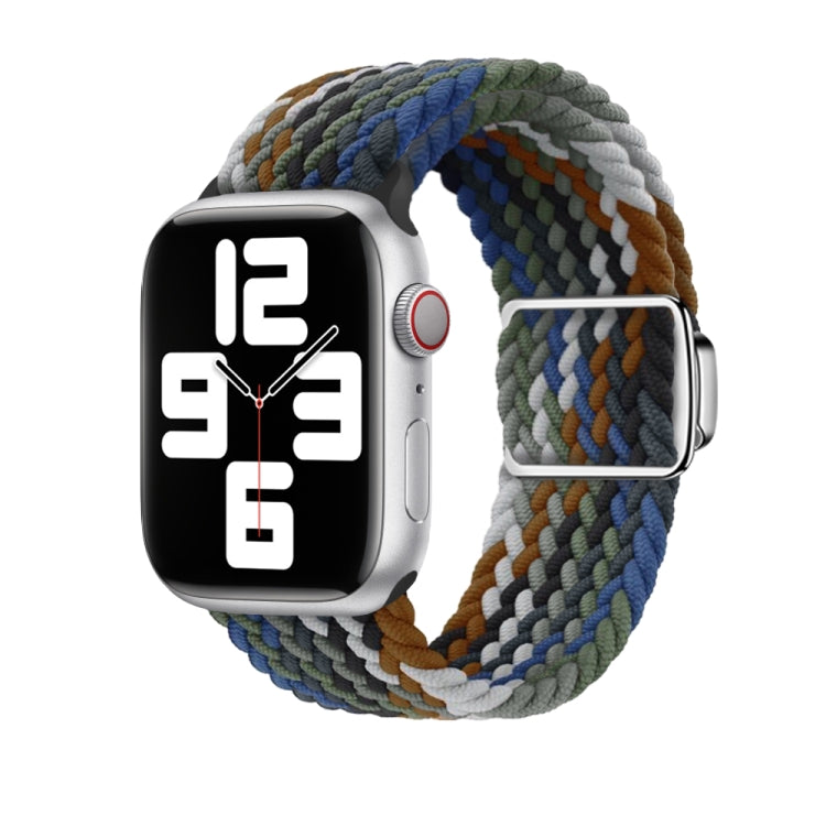 For Apple Watch Ultra 2 49mm Nylon Loop Magnetic Buckle Watch Band(Cowboy Rainbow) - Watch Bands by PMC Jewellery | Online Shopping South Africa | PMC Jewellery | Buy Now Pay Later Mobicred