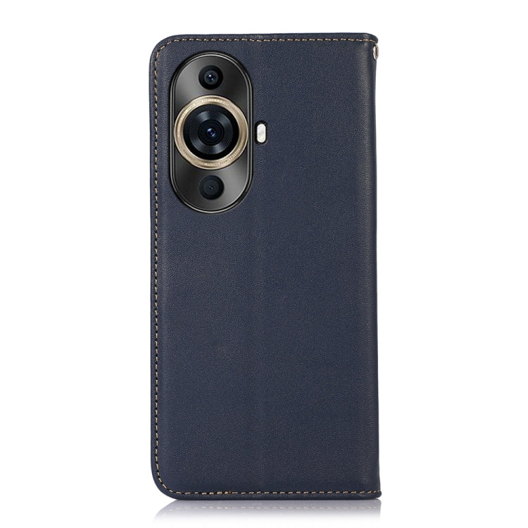 For Huawei Nova 11 Pro / 11 Ultra KHAZNEH Nappa Top Layer Cowhide Leather Phone Case(Blue) - Huawei Cases by PMC TechLife | Online Shopping South Africa | PMC TechLife | Buy Now Pay Later Mobicred