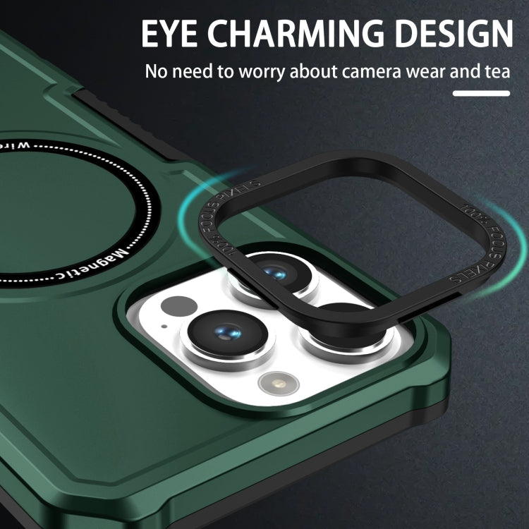 For iPhone 15 Pro MagSafe Shockproof Armor Phone Case(Dark Green) - iPhone 15 Pro Cases by PMC TechLife | Online Shopping South Africa | PMC TechLife