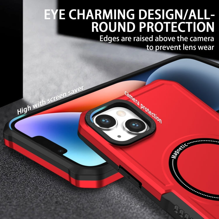 For iPhone 15 MagSafe Shockproof Armor Phone Case(Red) - iPhone 15 Cases by PMC TechLife | Online Shopping South Africa | PMC TechLife