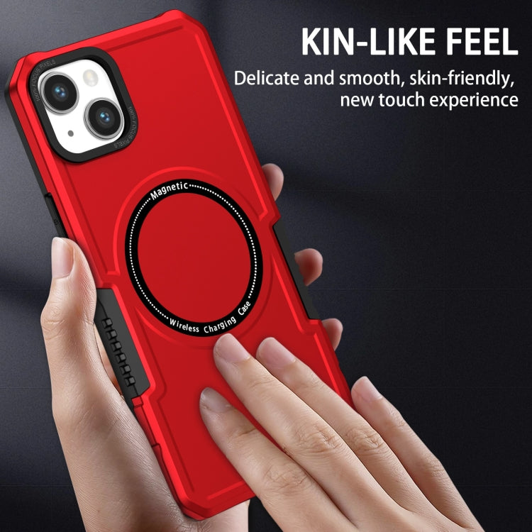For iPhone 15 MagSafe Shockproof Armor Phone Case(Red) - iPhone 15 Cases by PMC TechLife | Online Shopping South Africa | PMC TechLife