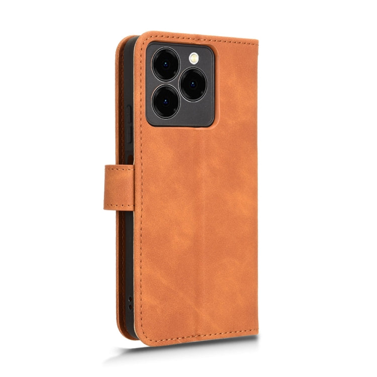 For Ulefone Note 20 Pro Skin Feel Magnetic Flip Leather Phone Case(Brown) - Ulefone Cases by PMC Jewellery | Online Shopping South Africa | PMC Jewellery | Buy Now Pay Later Mobicred